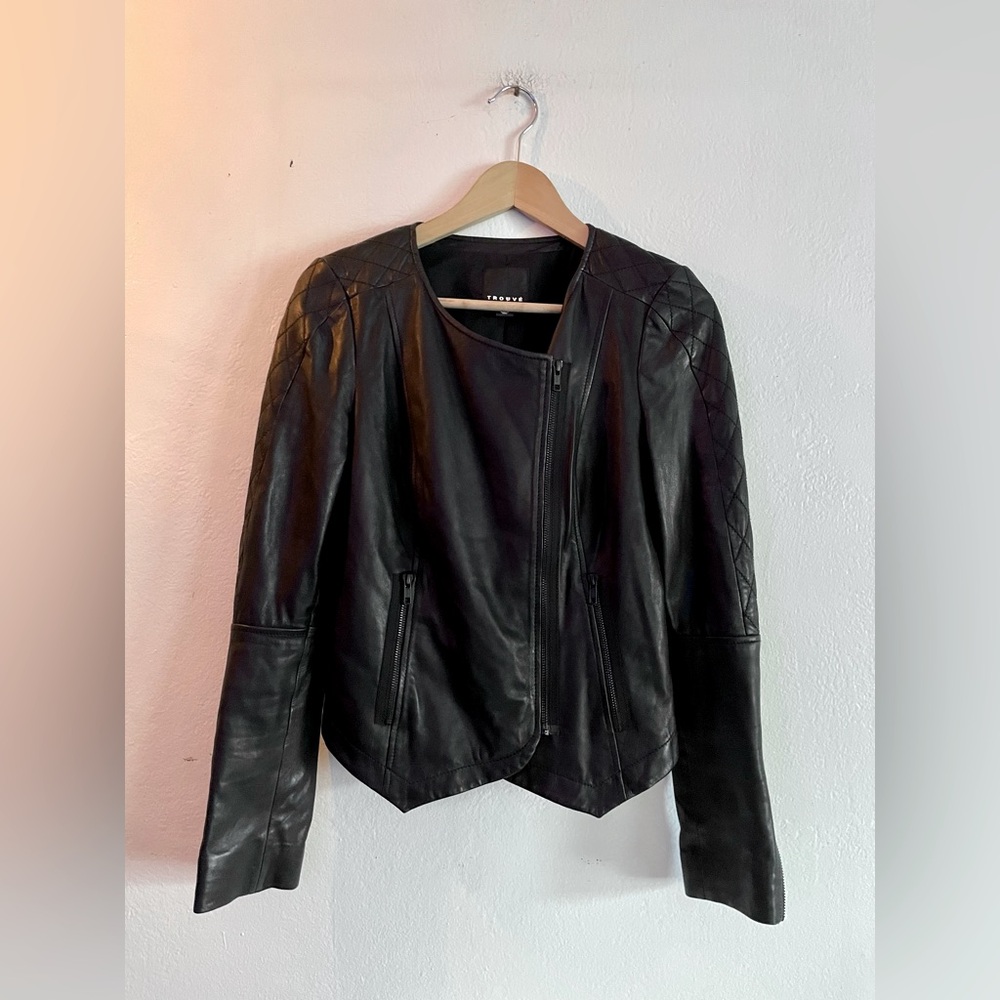 TROUVÉ Moto Leather Jacket